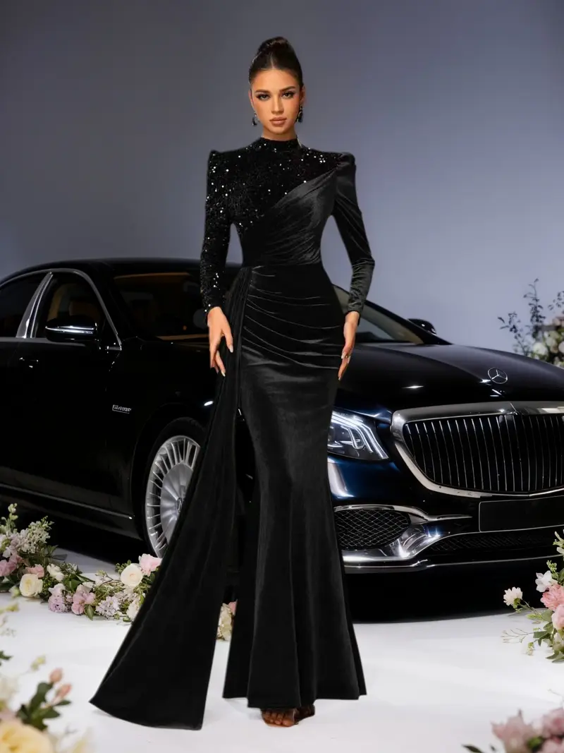 black velvet gown - TikTok Shop black velvet gown - TikTok Shop