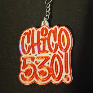Custom 3D Printed Chico 530 Keychain - Handmade, Stylish, Practical, Casual Accessory with Custom Design for Keys, Bags