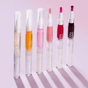 Fruit Honey Rotating Lip Gloss, Glitter Lipgloss, 1 Box Moisturizing Lip Glaze, Glossy Lip Glaze Stick, Plumping Lip Oil Lip Stick for Girls & Women