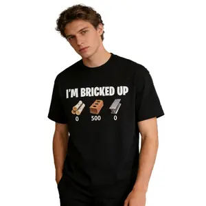 I'm Bricked Up Meme Tee, Cool Graphic Shirt, Perfect for Casual Outfits.Golf Gift T-Shirt For Men and Women
