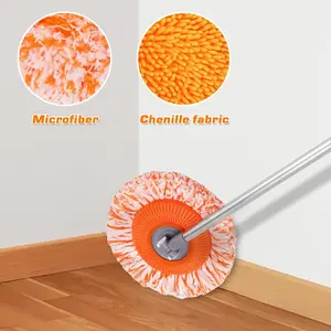 Extendable Microfiber Ceiling Mop, Wet Dry Use, High Reach Cleaning Tool for Home & Commercial
