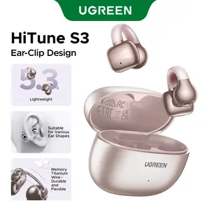 UGREEN Wireless Earbuds Bluetooth 5.4 Headphones Sport with Earhooks,48H Playtime,Fast Charging Case,Noise Cancelling Mic for Running Gym Workout ,earclip design，TikTokShopSpringGlowUp,Greenish