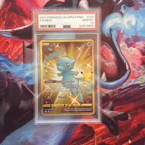 Mew Celebrations Graded Non-Sports Collectible Trading Card - PSA 10, Authentic Collectible, High-Quality NM Condition Raw Single