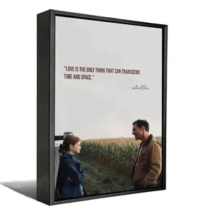 Intersellar Love Quote Art Print - "Love is the only thing that can transcend time and space" - Wall Decor for Home High-quality canvas poster