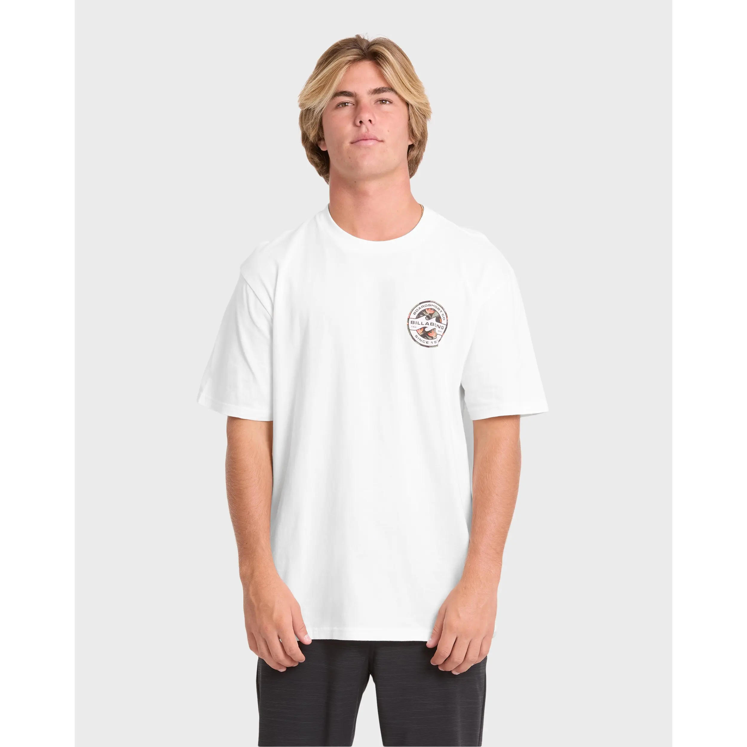 Hollow Premium Short Sleeve Knit T-Shirt - Off White