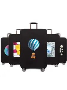 Cartoon Balloon Pattern Luggage Cover, Travel Luggage Protective Cover, Suitcase Case, Travel Accessories Elastic Luggage Cover for 18-28 Inch Suitcase Travel Trolley