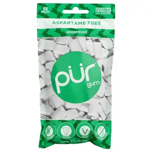The PUR Company Chewing Gum, Spearmint, 55 Pieces, 2.72 oz (77 g) The PUR Company Chewing Gum, Spearmint, 55 Pieces, 2.72 oz (77 g)
