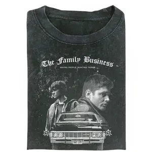 Supernatural T-Shirt, The Family Business Shirt, Saving People Hunting Things T-Shirt, Supernatural TV Series Shirt, Brothers Shirts, Sam and Dean Winchester Tee, Gift for Men, Gift for Women, Crew Neck T-shirt, Trending T-shirt