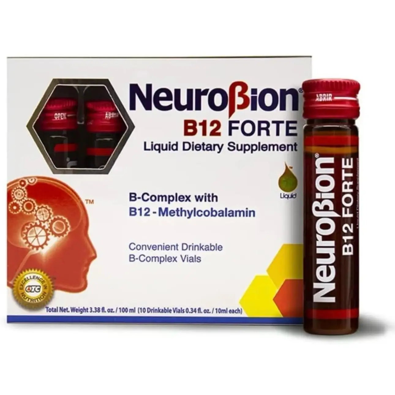 B12 Forte - Liquid Dietary Supplement - Covenient Drinkable - Edible Vitamin for Healthier Mind and Body - Healthcare - B Complex Fitness