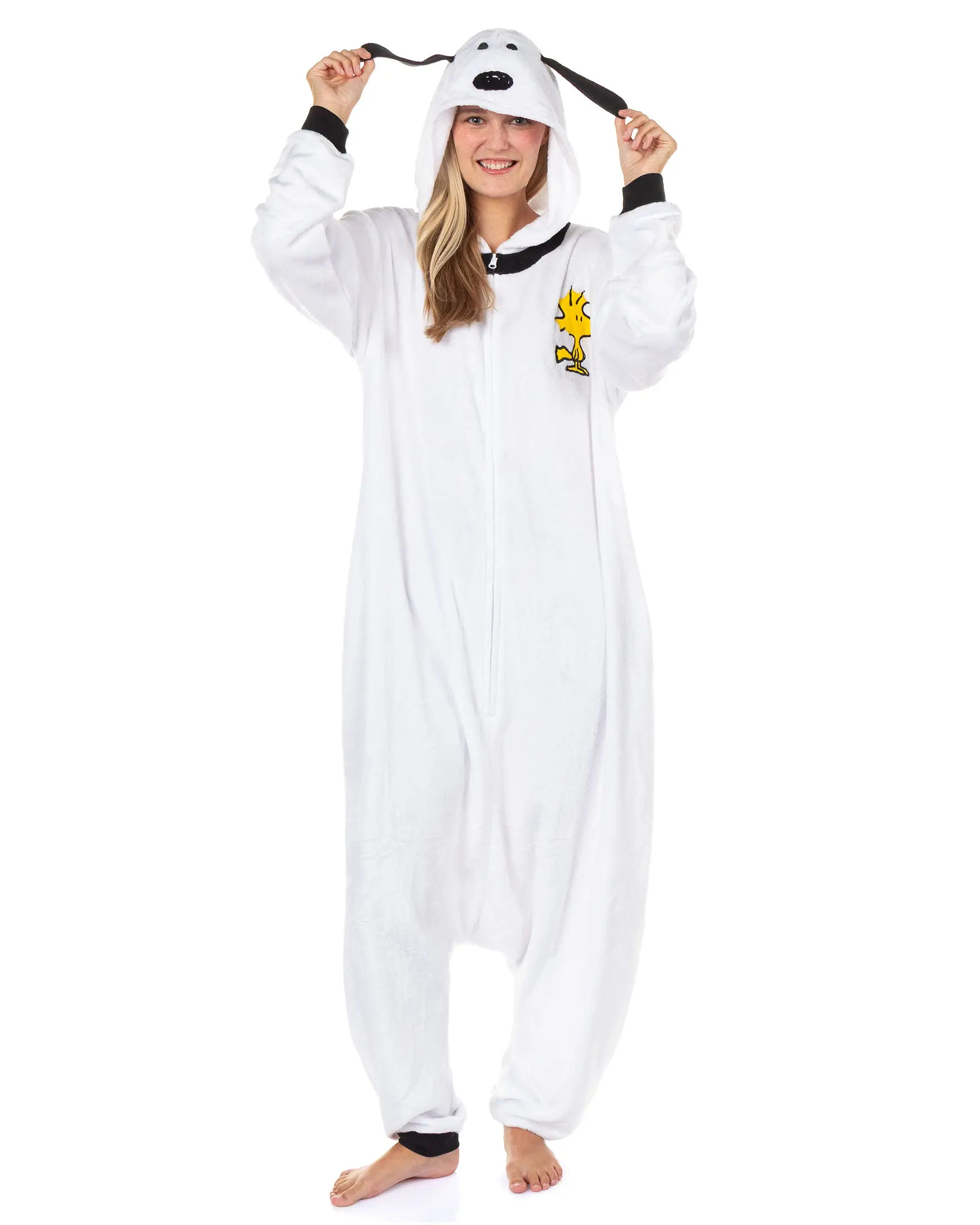 Peanuts Snoopy Kigurumi Women's Union Suit Hooded Costume Pajama