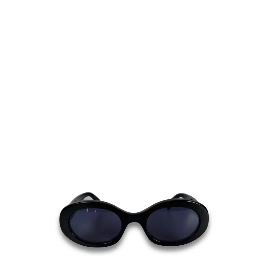 Pre-owned Celine Oval Triomphe Black Sunglasses