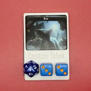 Mtg Biome Token Card Tray, Card Game Accessories, Tracks Commander Counter, Holds 2 D6s and 1 D20, Essential Gaming Tool