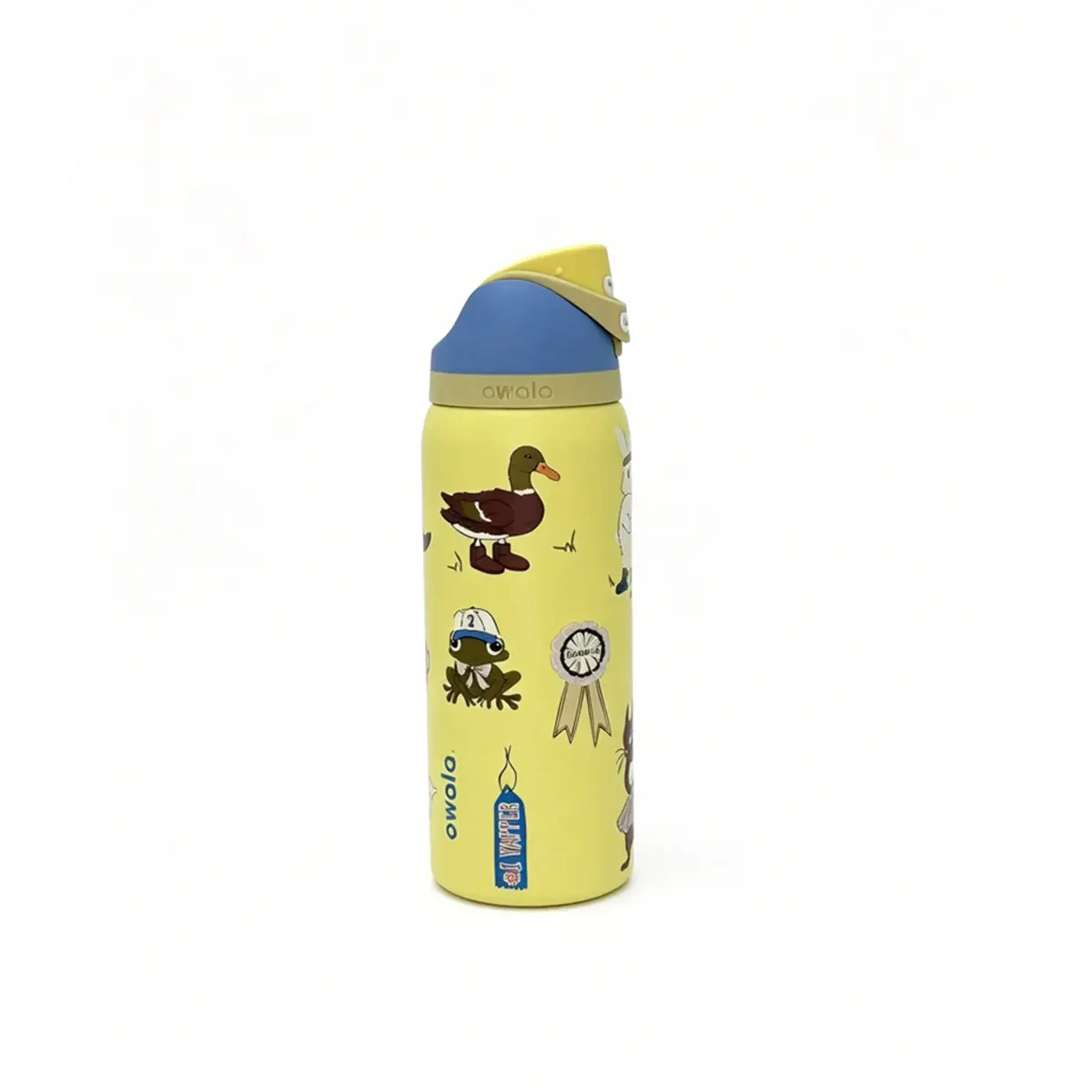 Owala 32oz Cute Duck Frog Critter FreeSip Water Bottle, Leak Proof Flip Top Stainless Steel Insulated Tumbler for Kids School leakproof vacuum flask birthday christmas cold Plaid silly sport lover black cherry coffee travel gym outdoor accessory drinkware