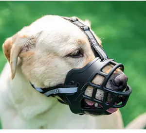 Adjustable Breathable Muzzle dog braces dog accessories Dog muzzle adjustable - prevents biting, barking and over-eating. Suitable for large, medium and small-sized dogs.dog products pet stuff 