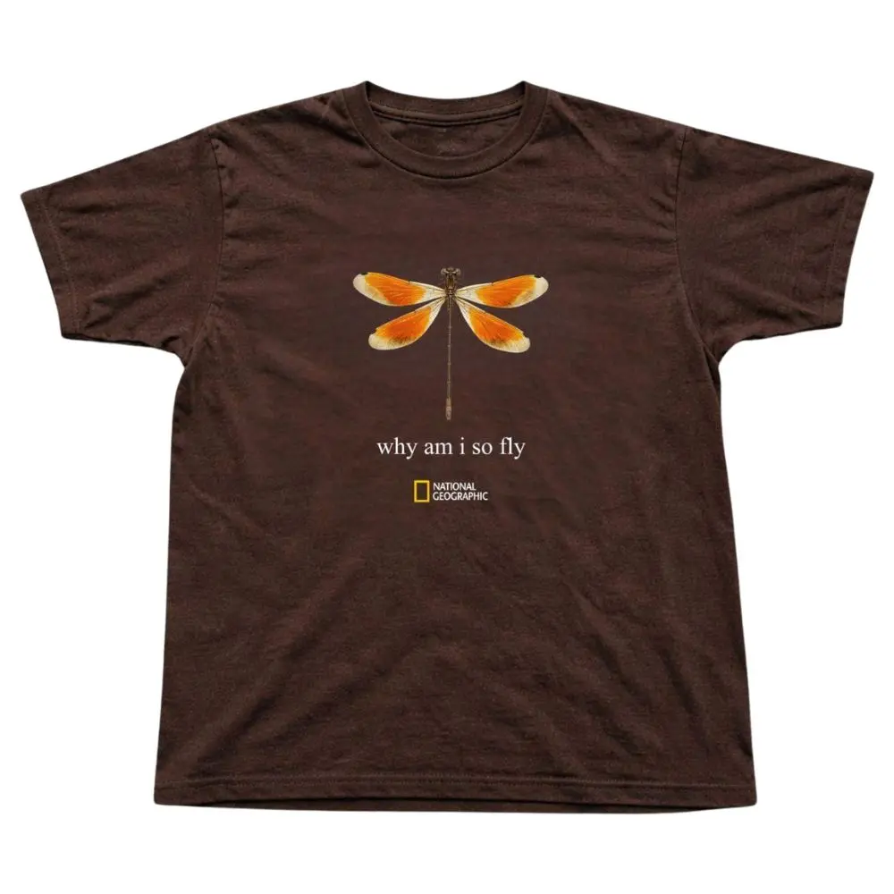 The Dragonfly Why Am I So Fly T-Shirt, Funny Insect Graphic Tee, Nature Lover Unisex Shirt, Gift for Men, Gift for Women, Crew Neck T-shirt, Trending T-shirt
