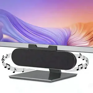 Computer speaker, monitor speaker, Sound Bar Speaker, Multifunctional speaker, stereoscopic sound effect, adjustable volume, easy to clip onto monitor, space-saving, wired audio, portable speaker, suitable for laptops, games, homes
