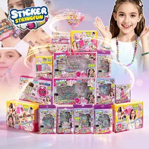 80/160 pcs hot selling toy sticker creative funny stationery stick rolls Sticker bracelet colorful Stickers Kit