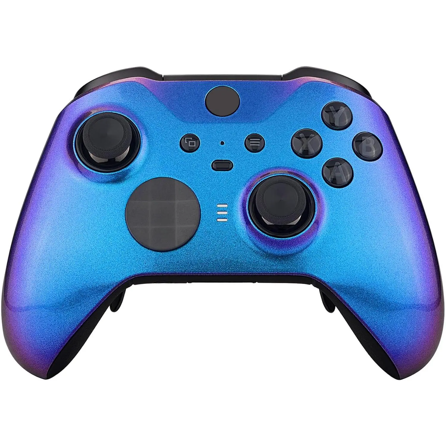 eXtremeRate Chameleon Purple Blue Faceplate Cover, Front Housing Shell Case Replacement Kit for Xbox One Elite Series 2, Xbox Elite 2 Core Controller Model 1797 - Controller NOT Included ,Console Accessory Gaming Items