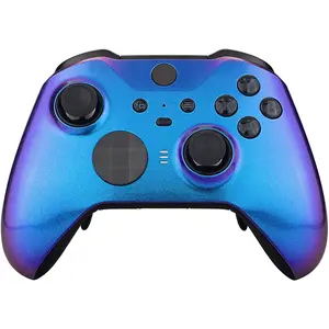 eXtremeRate Chameleon Purple Blue Faceplate Cover, Front Housing Shell Case Replacement Kit for Xbox One Elite Series 2, Xbox Elite 2 Core Controller Model 1797 - Controller NOT Included