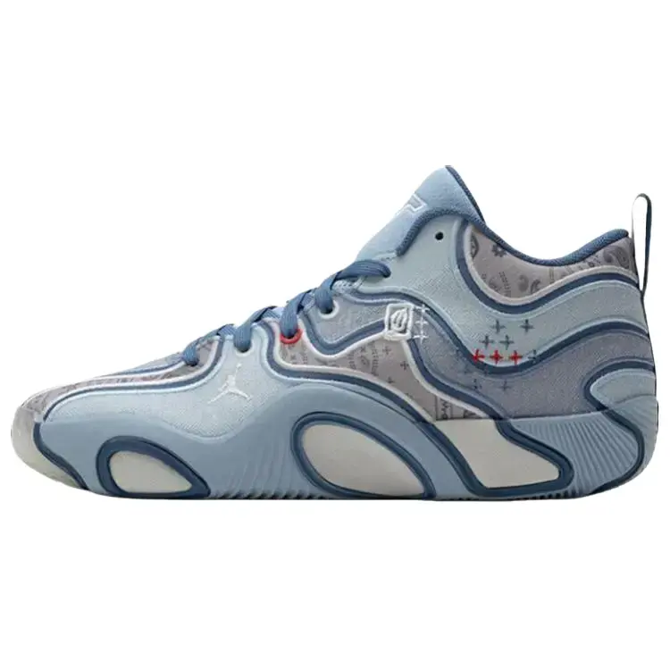 NIKE Men's Air Jordan Tatum 3 PF 'Denim' Basketball Shoes - Lightweight, Cushioned Sole for Indoor/Outdoor Performance, Male, Denim Inspired, Secure Fit
