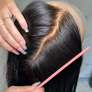 Bling Hair Clearence Sale 13x6 Lace Wigs Straight Brazilian Human Hair Transparent Lace Frontal Wigs For Women Pre Plucked Natural Hairline 180% 30 32 Inch