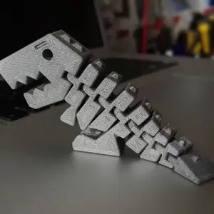 Articulated Dinosaur Toy - 3D Printed Collectible Model with Detailed Features and Flexible Joints for Play