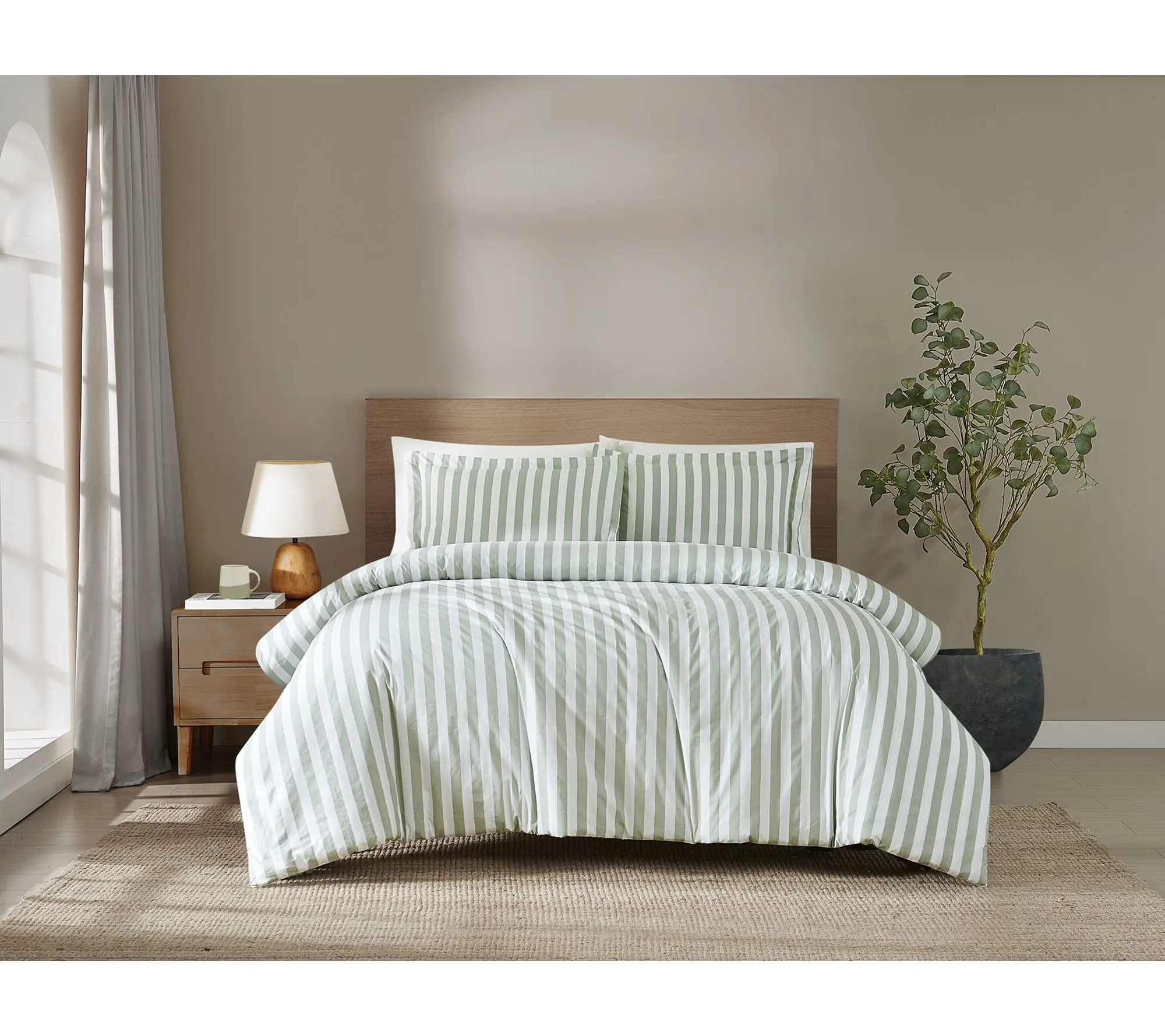 Brooklyn Loom Levi Stripe Full/Queen Duvet Cover Set Brooklyn Loom Levi Stripe Full/Queen Duvet Cover Set