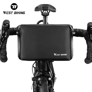 WEST BIKING Waterproof 2.5L Large Capacity Bike Handlebar Bag Multifunctional Easy To Carry Waist Shoulder Bicycle Front Bag Cycling Backpack
