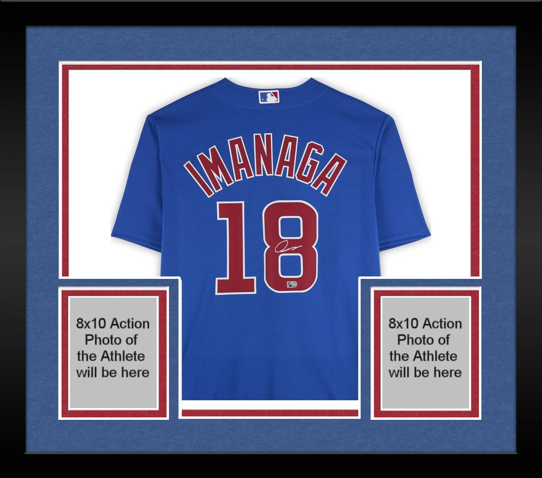 Framed Shota Imanaga Chicago Cubs Autographed Blue Nike Replica Jersey - Fanatics Authentic Certified - MLB Memorabilia