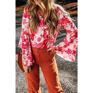 Floral Bell Sleeve Bodysuit