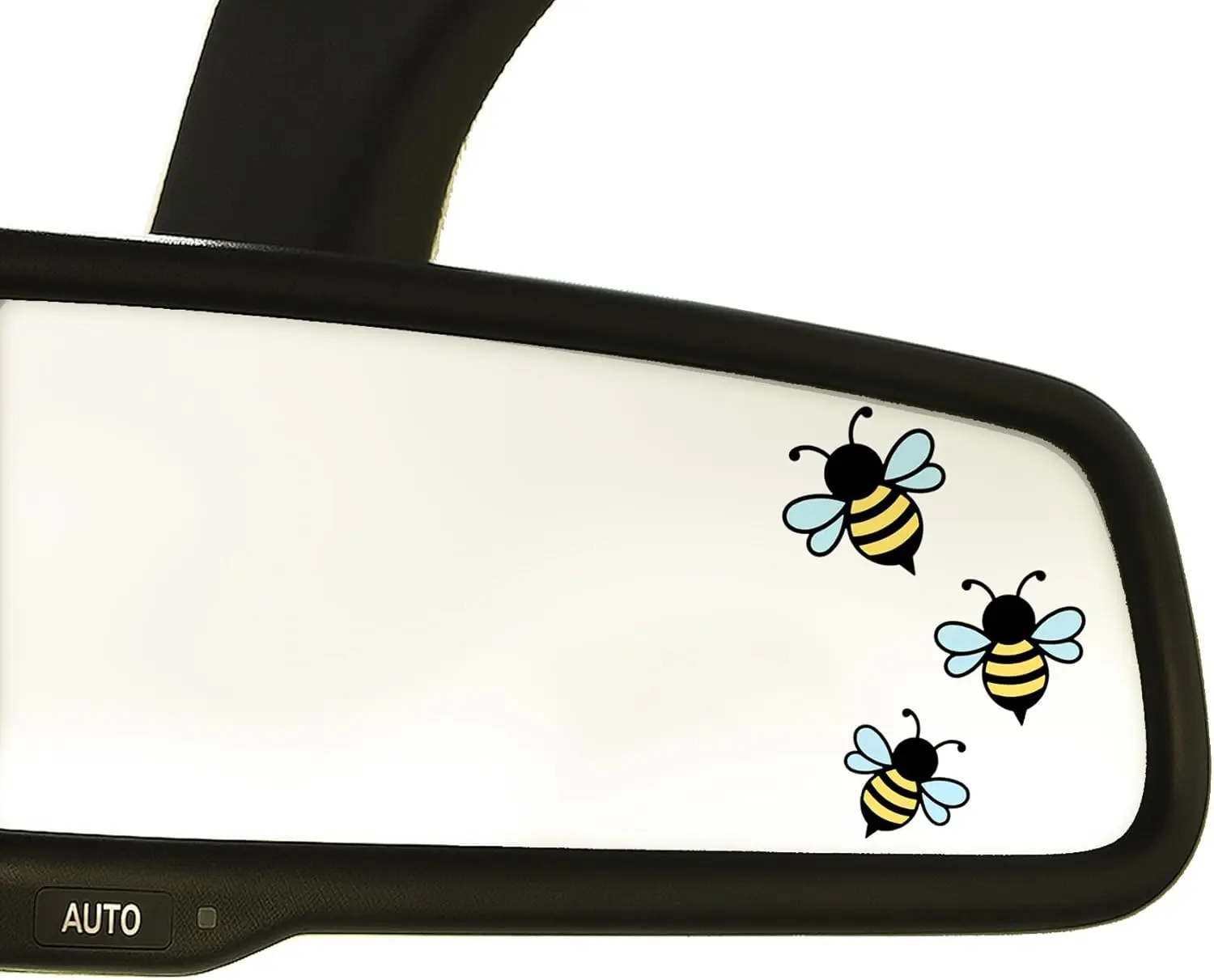 6 x Bee Rearview Mirror Decal,  Bee Sticker,  Vinyl Mini Bee Sticker,  Stickers, Laptop Sticker, Water Bottle Decal, Tumbler Decor for Women, 1.6 (Colorful)