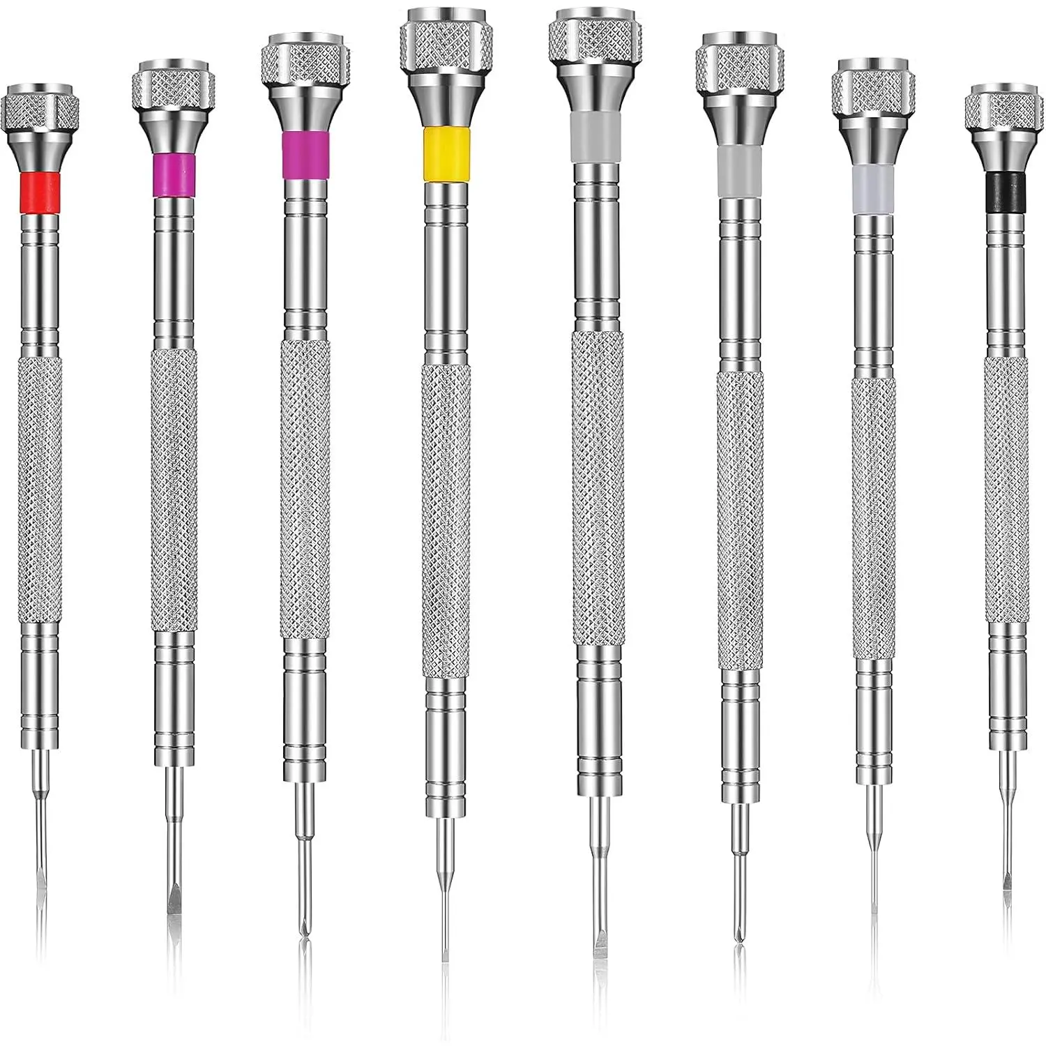 8 Pieces Precision Screwdriver, Jewelers Screwdriver Set, Watch Repair Screwdriver Set 0.6-1.6 mm, Micro Screwdriver for Watch Repair, Eyeglasses Repair, Jewelry Work, Electronics Repair
