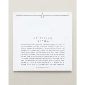 Just For Luck Wishbone Necklace