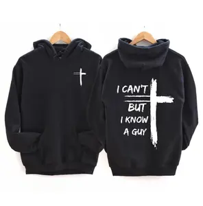 I Can't But I Know A Guy Hoodie, Retro Vintage Christian Sweatshirt, Christian Cross Sweatshirt For Men and Women Hoodie - Sweatshirt