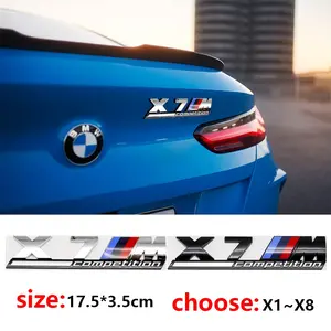 3D Letter Car Emblem Stickers Abs Material for Bmw M Power Models, Custom Tailgate Badge, Auto Exterior Modifications for BMW M power Thunder Edition competition M1 M2 M3 M5 M7 X3M X5M X7M, Car Decals