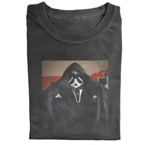 [Tiktok Shipping] Vintage Horror Graphic T-shirt, Scream Horror Movies Shirt, Ghost Face Classic Retro Tees, shirt for women, Cotton Tshirt Unisex Shirt Comfy Soft Everyday Wear