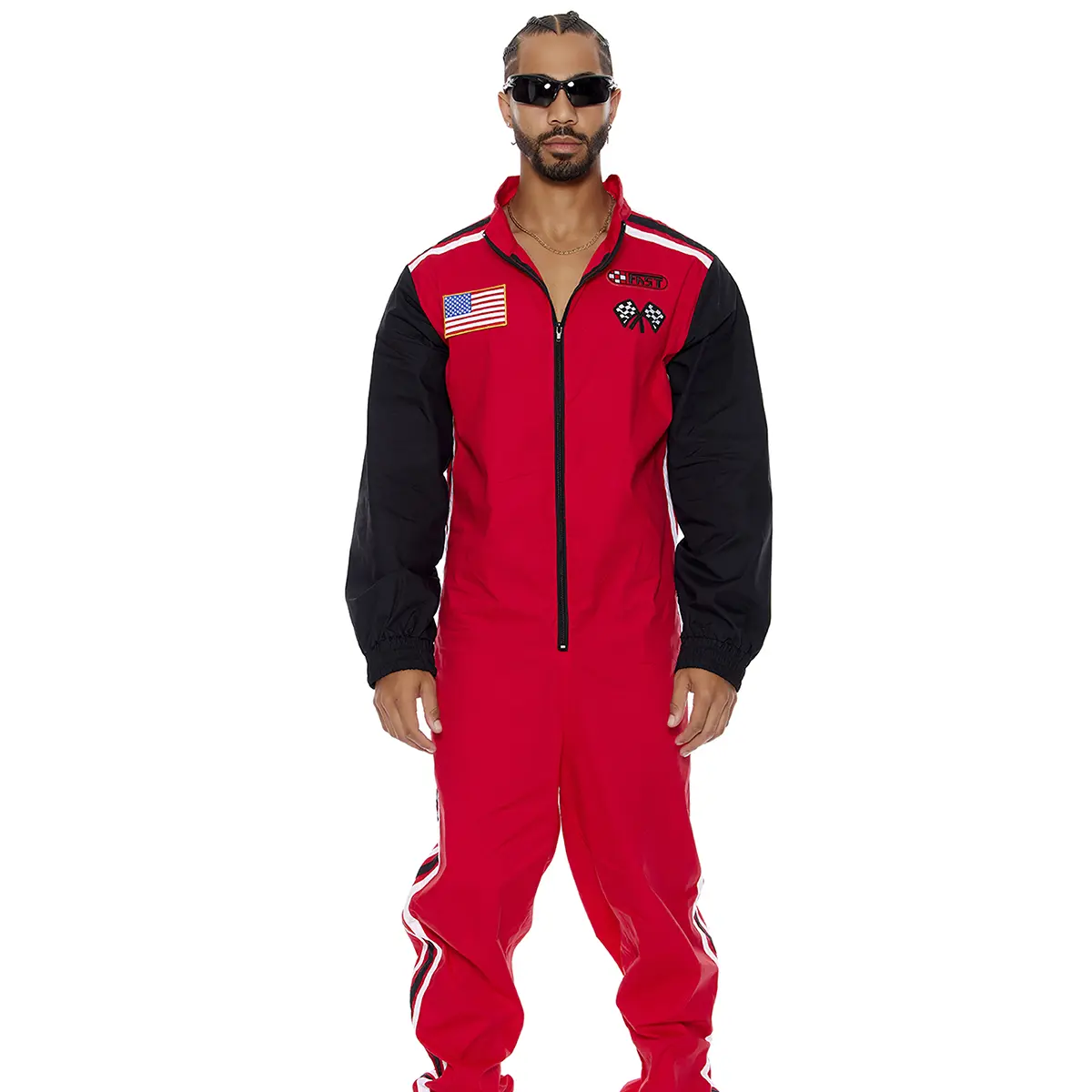 Forplay Women's Halloween Full Throttle 2-Piece Men's Racer Costume