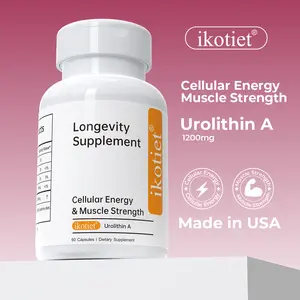 ikotiet Urosol A (1200 mg) Dietary Supplement | Contains lecithin and medium-chain triglycerides | Supports bodily repair, cellular repair, and metabolism | Suitable for people experiencing chronic fatigue and low energy | 60 vegan softgels