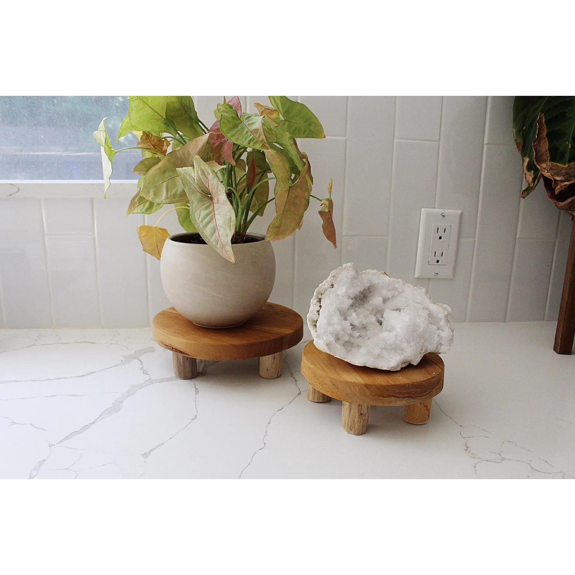 Small Plant Stand - Indoor Display for Windowsill & Herb Pots
