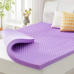 BDEUS 2 Inch Gel Cooling Memory Foam Mattress Topper, Memory Foam Egg Crate Mattress Topper, Certipur-Us Certified, Twin Size