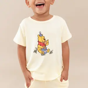 Toddler Basic Tee in Winnie the Pooh on Chamomile