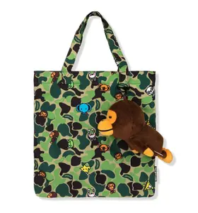 Bape Baby Milo Plush Doll Recycle Tote Bag Green
