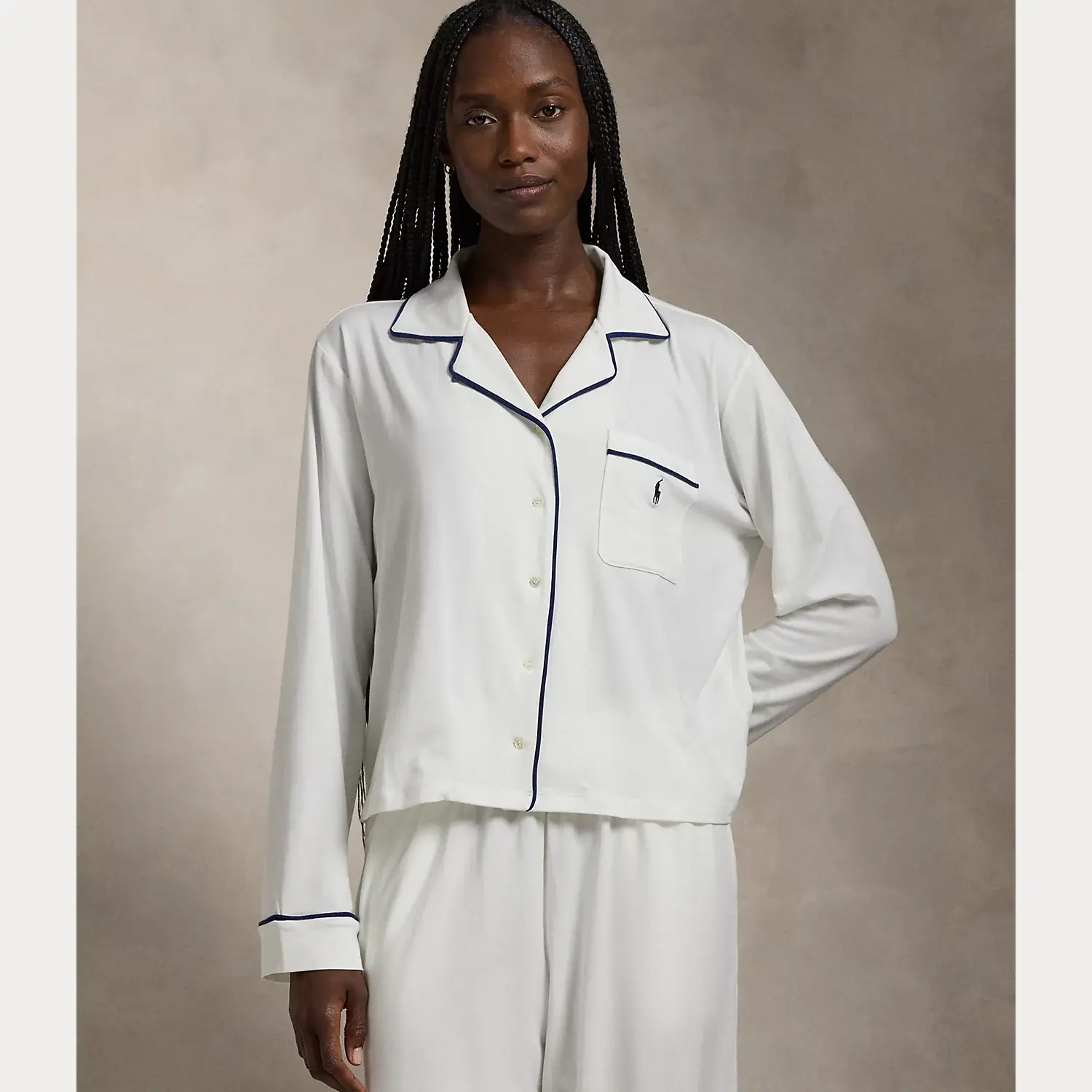 Polo Ralph Lauren - Long-Sleeve Jersey Pajama Set Polo Ralph Lauren - Long-Sleeve Jersey Pajama Set
