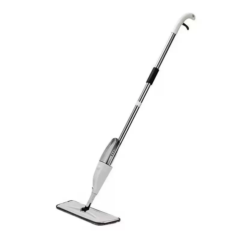 Household Adjustable Microfiber Flat Mop with Telescopic Handle, Dry-Wet Dual-Use Water Spray Pad, 38*12 cm Board, 22MM Pole, Included Water Bottle & Brush for Kitchen Floor Cleaning