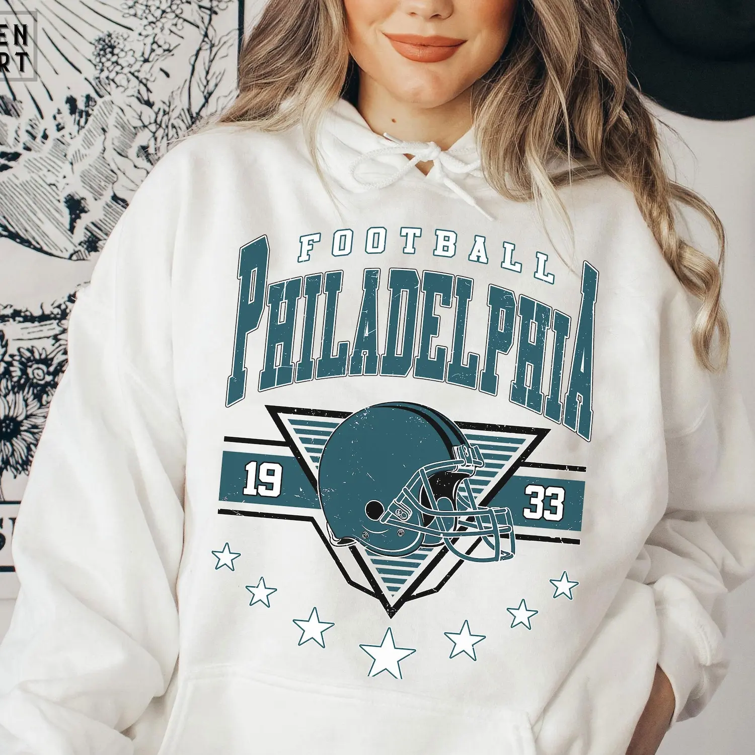 Vintage 90s Style Philadelphia Football Hoodie SweatShirt, The Birds Game Day T Shirt, Sundays Are For The Birds Football Season, #EEagle merch Gift For Fans RCFC