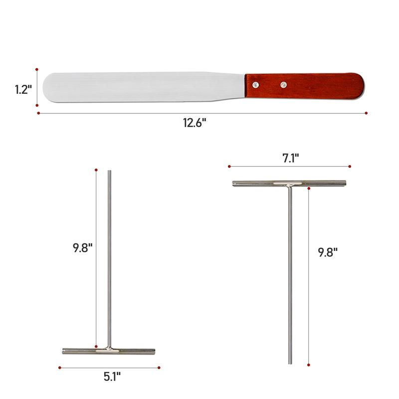 3Pcs Stainless Pancake&Crepe Maker Kit,Dragonfly Design,Food-Safe Stainless Spreaders for Perfect Batter Circles,Ideal for Home Kitchen Use,DIY Hand Tools Kits,Springtok