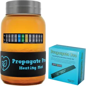 Wrap Around Kombucha Heater Belt | Propagate Pro Brewing and Fermentation Heat Mat Warmer | Keeps Your SCOBY Happy and Productive with Stickon Thermometer
