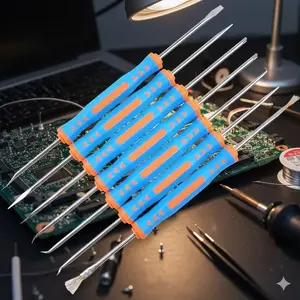 Professional Soldering Station Kit: Precision Desoldering Tools, SMD Rework & PCB Repair Set, Anti-Static Soldering Iron Accessories for Electronics Engineers, DIY Circuit Board Cleaning and Maintenance