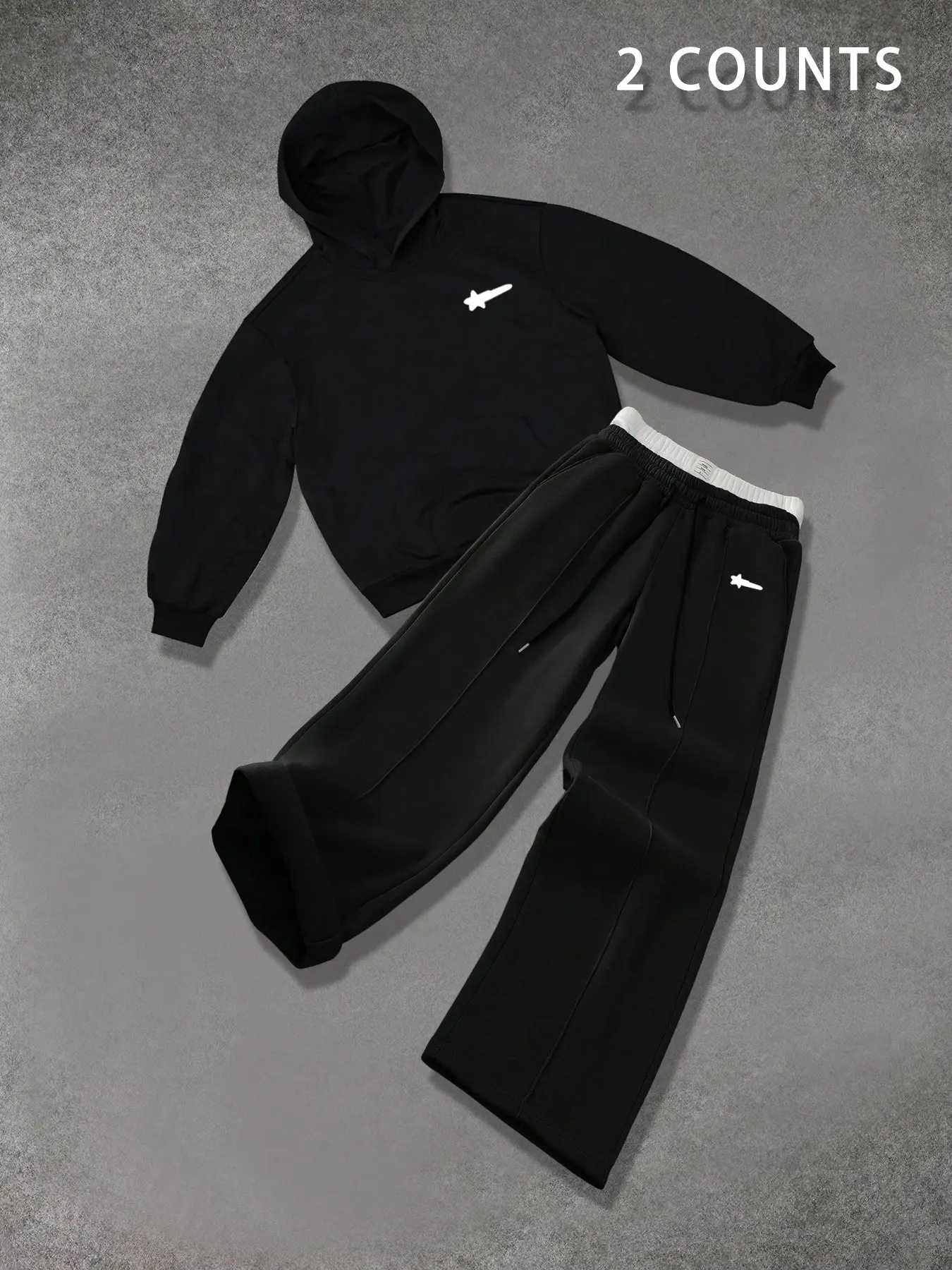 Men's Letter Print Hoodie & Pants Set, Casual Street Long Sleeve Hooded Sweatshirt & Pants, Men Two-piece Outfits for Fall & Winter, Menswear Streetwear