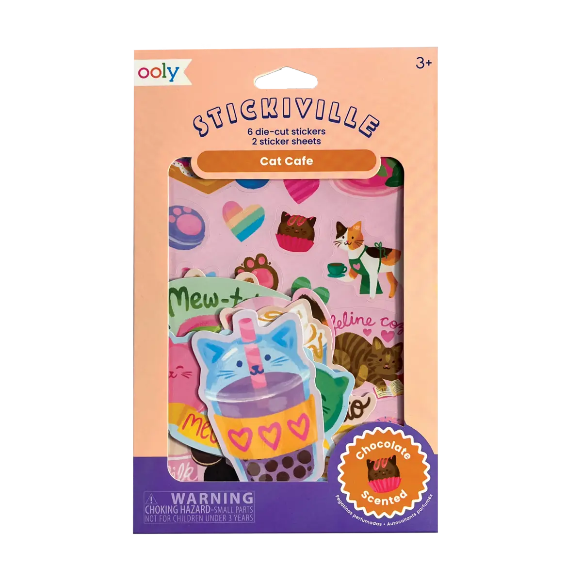 Stickiville Cat Cafe Scented Stickers Stickiville Cat Cafe Scented Stickers